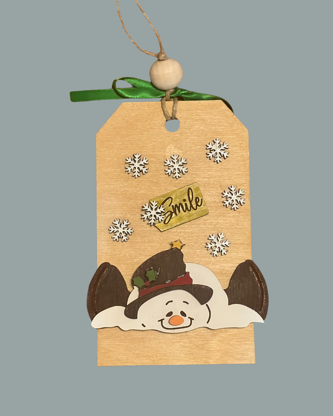 Melting Snowman Gift Card Holder/ornament