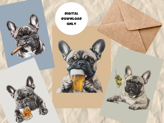 French Bulldog Note Cards