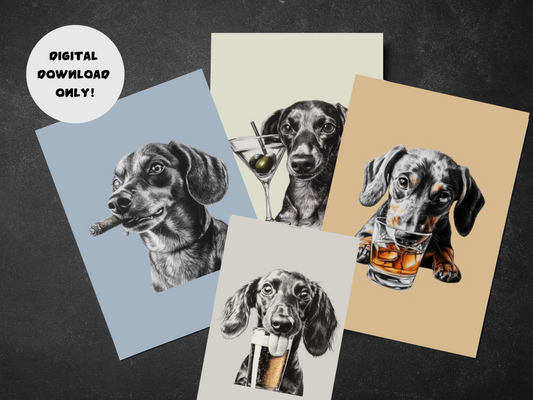 Dachshund Dog Note Cards