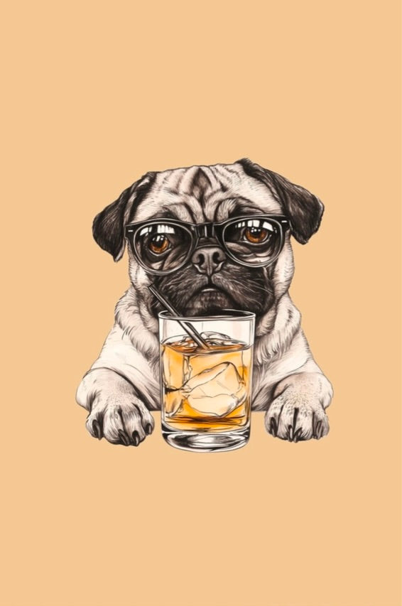 Pug Note Cards-Digital