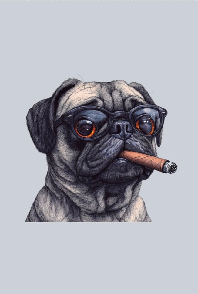 Pug Note Cards-Digital