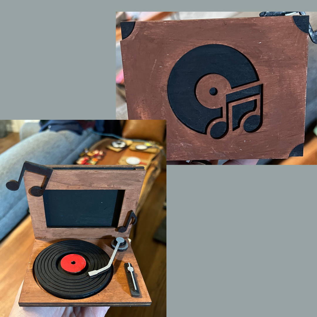 Record Player Gift Card Holder