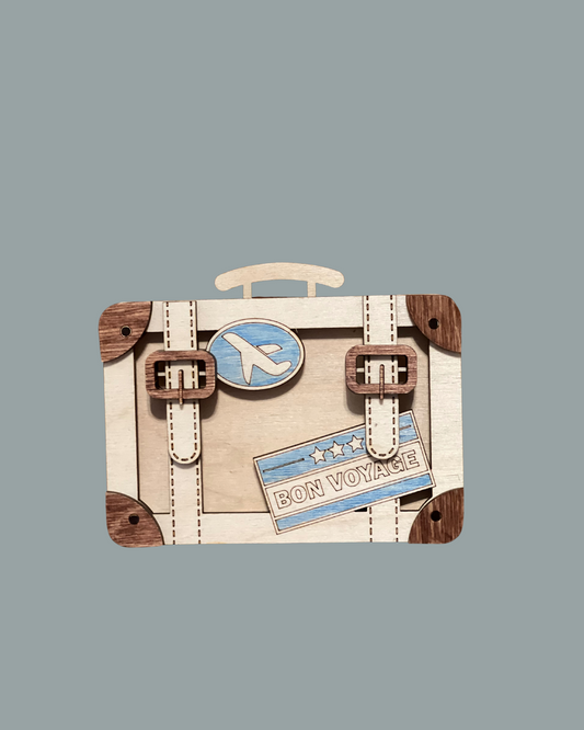 Travel Suitcase Gift Card Holder