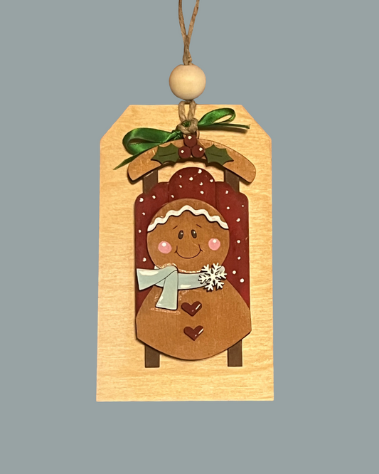 Gingerbread Gift Card Holder and Removable Ornament