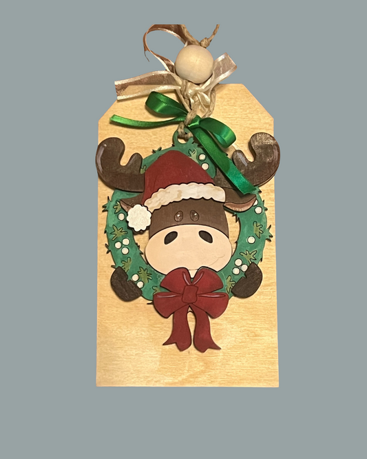 Moose Gift Card Holder with Removable Ornament