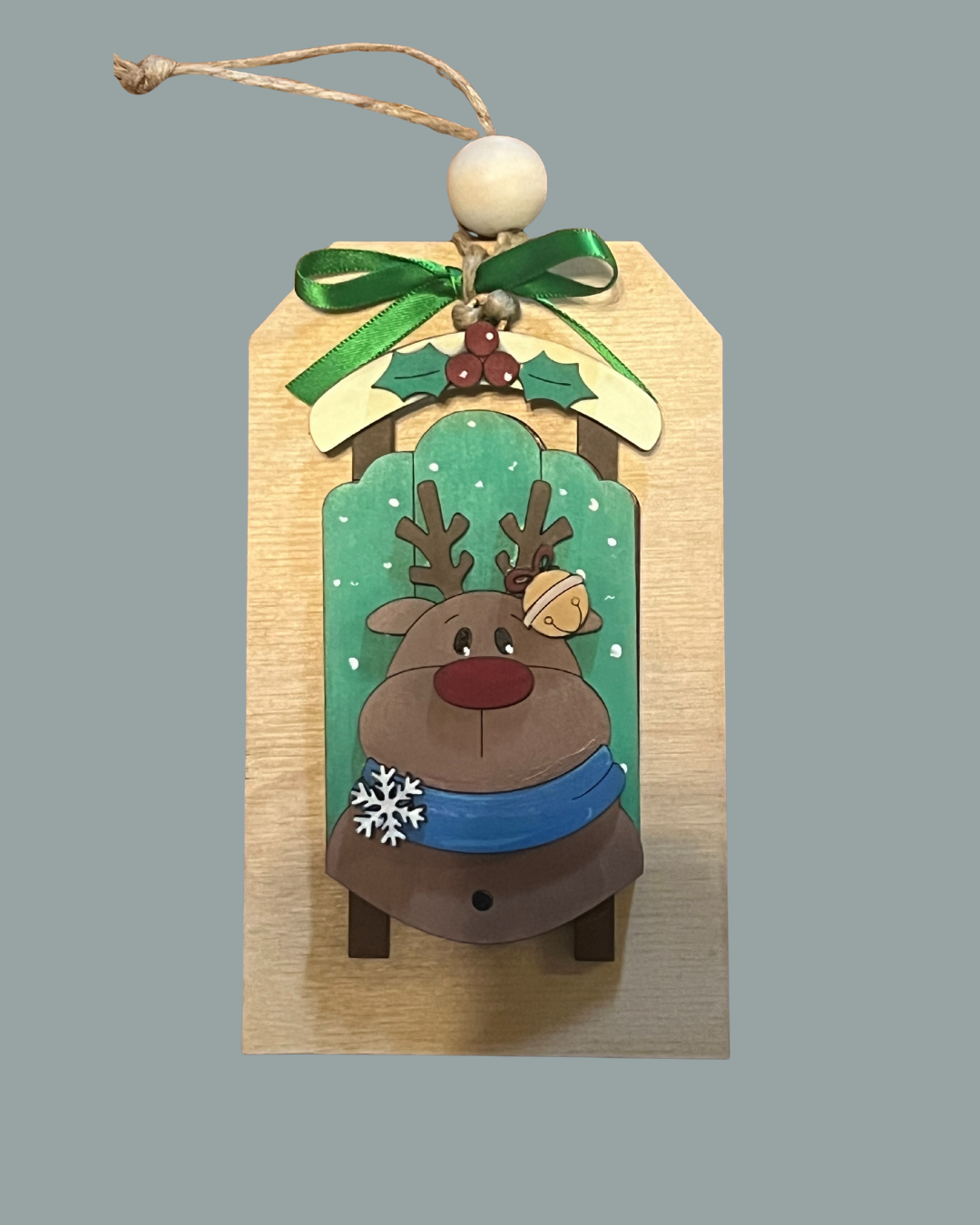 Reindeer Gift Card Holder and Removable Ornament