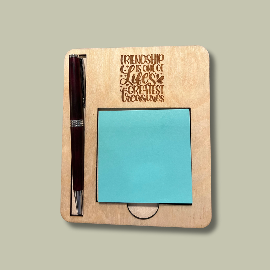 Friendship Post-it Note Card Holder – Wispy Pine
