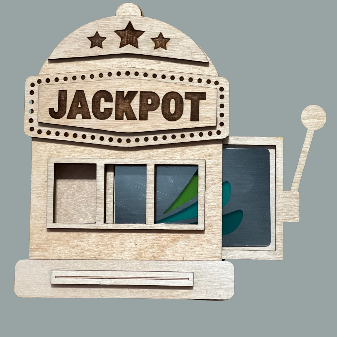 Slot Machine Jackpot Gift Card Holder