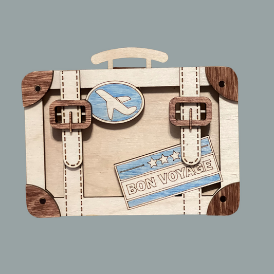 Travel Suitcase Gift Card Holder